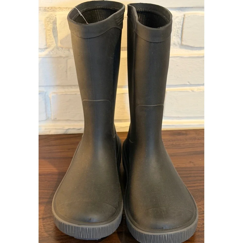 Kamik Black Kids Waterproof Lightweight RubberHe Riptide Rain Boots Size 3 NEW